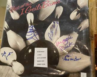 This LP is on the mantle in the Living Room and is signed by the J. Geils Band and we have the provenance!