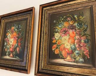 Wonderful floral oils in the Guest room