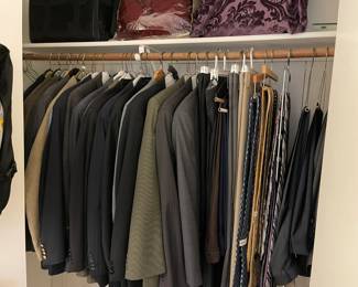 Designer suits and jackets in the Guest room
