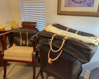 Louis Vuitton luggage and yes this is the real thing!