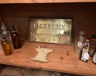 Brass Physician name plate