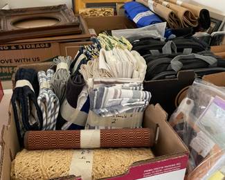 Kitchen and table linens, frames