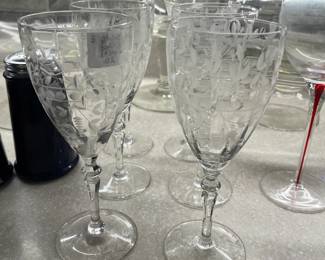 Vintage stem ware