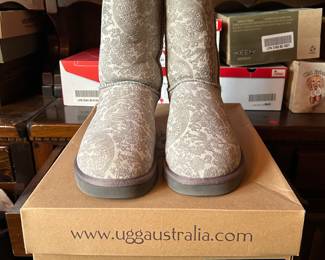 Massive Collection of New in Box Shoes: UGGs Short Paisley Boots