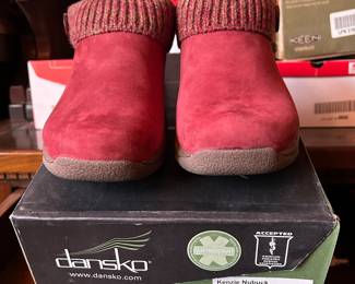 Massive Collection of New in Box Shoes: Dansko Red Clogs