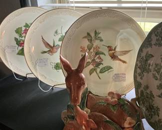 Hummingbird plates, selling separately