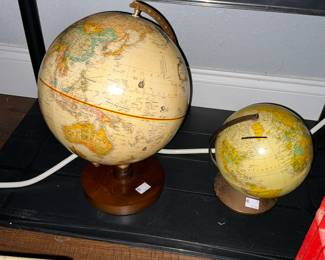 Ones a bank, the other USSR globes