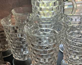 Water pitcher/ 8 water glasses
