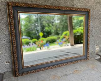 wood framed mirror