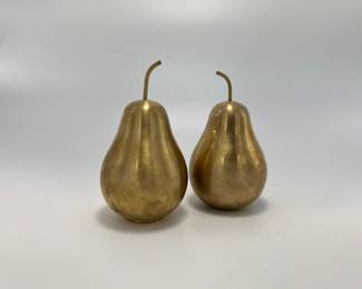 brass pears and other brass items