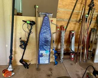 Surveying tools, cement finishing tools, etc.