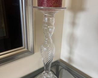 Blown Glass Candleholder Made in Italy (2 Total)
