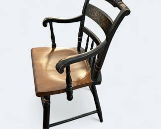 L Hitchcock, Connecticut Stenciled Dining Room Chairs Qty 4