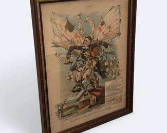 The Political Darius Green and his Flying Machine print