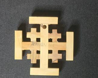 Olive Wood Cross Jerusalem