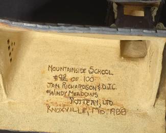 Windy Meadows Pottery " Mountainside School" Limited Edition