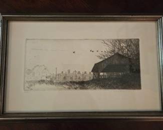 Harold E Little " The Auction Shed" signed and Limited Edition