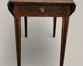 Baker Furniture Drop Leaf Folding End Table