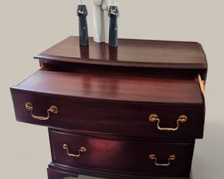 Henkel Harris Chippendale Style Bachelors Chest w/ Writing Slide