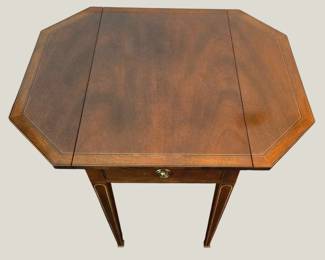 Baker Furniture Drop Leaf Folding End Table