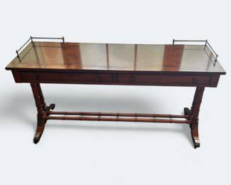 Hekman Burl & Mahogany Entryway Table