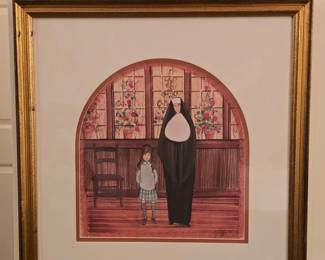 Buckley Moss "Visit to the Principal" signed and Limited Edition