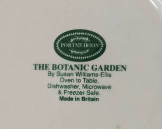 Vinatage Portmeirion "Botanic Gardens" Dishware Set, Made in England