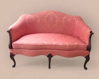 Chippendale Style Loveseat with Ball and Claw Feet