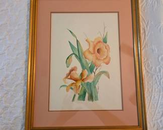 Watercolor Iris Print