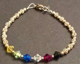 Sterling Silver Salvation Charm Bracelet