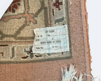 Hand made Rug "Made in India"