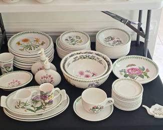 Vinatage Portmeirion "Botanic Gardens" Dishware Set, Made in England