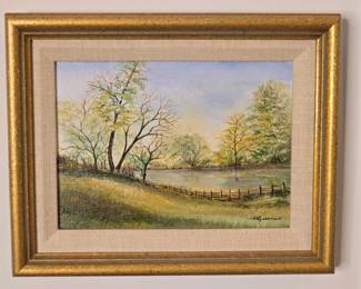 H Guerrant Oil on Canvas Painting