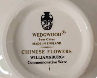 Wedgwood Bone China "Chinese Flowers" Set. Made in England