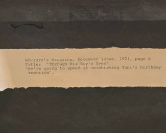 F C Yohn " Through his Boy's Eyes" print