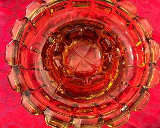 Fenton Valencia amber ash tray