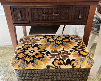 Sewing box ottoman 
