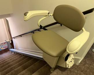 THE STAIR LIFT HAS BEEN DISMANTLED AND PUT INTO THE GARAGE.   Only 2 years old and in good working order.