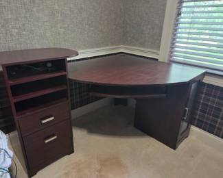 Corner Desk with Drawers.   $50