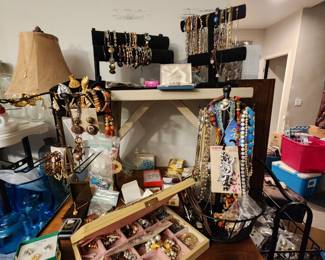 Abundance of costume jewelry