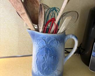 . . . vintage stoneware and utensils