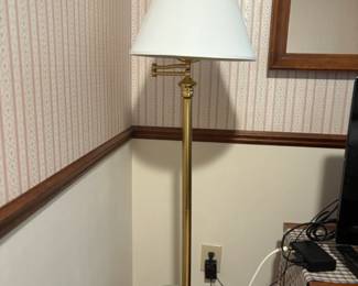 . . . brass standing lamp