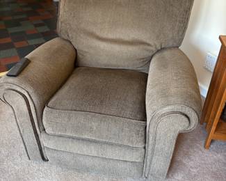 . . . another grey accent chair