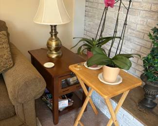 . . . snack table and end table -- looks like couple of orchids!