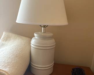 . . . white ceramic lamp