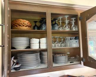 . . . dish set and glassware