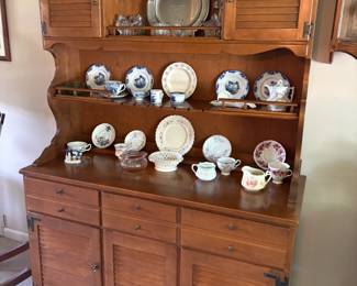 . . . and a matching china hutch filled with treasures