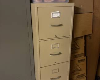 . . .four-drawer file cabinet