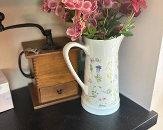 . . . cute ewer and coffee grinder