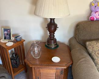 . . . maple night stand and lamp